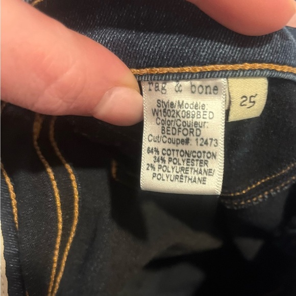 Rag & bone size 25 Bedford blue jeans - Picture 4 of 5